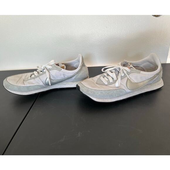 Nike Waffle Trainer 2 White Metal Silver Women's sneakers Size 9.5  $90 - Picture 10 of 13